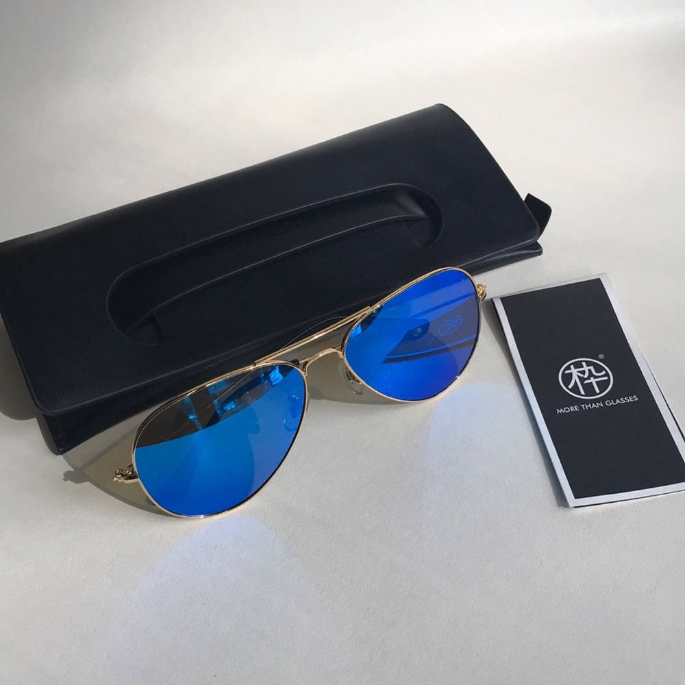 Mujosh Mirrored Aviator Sunglasses